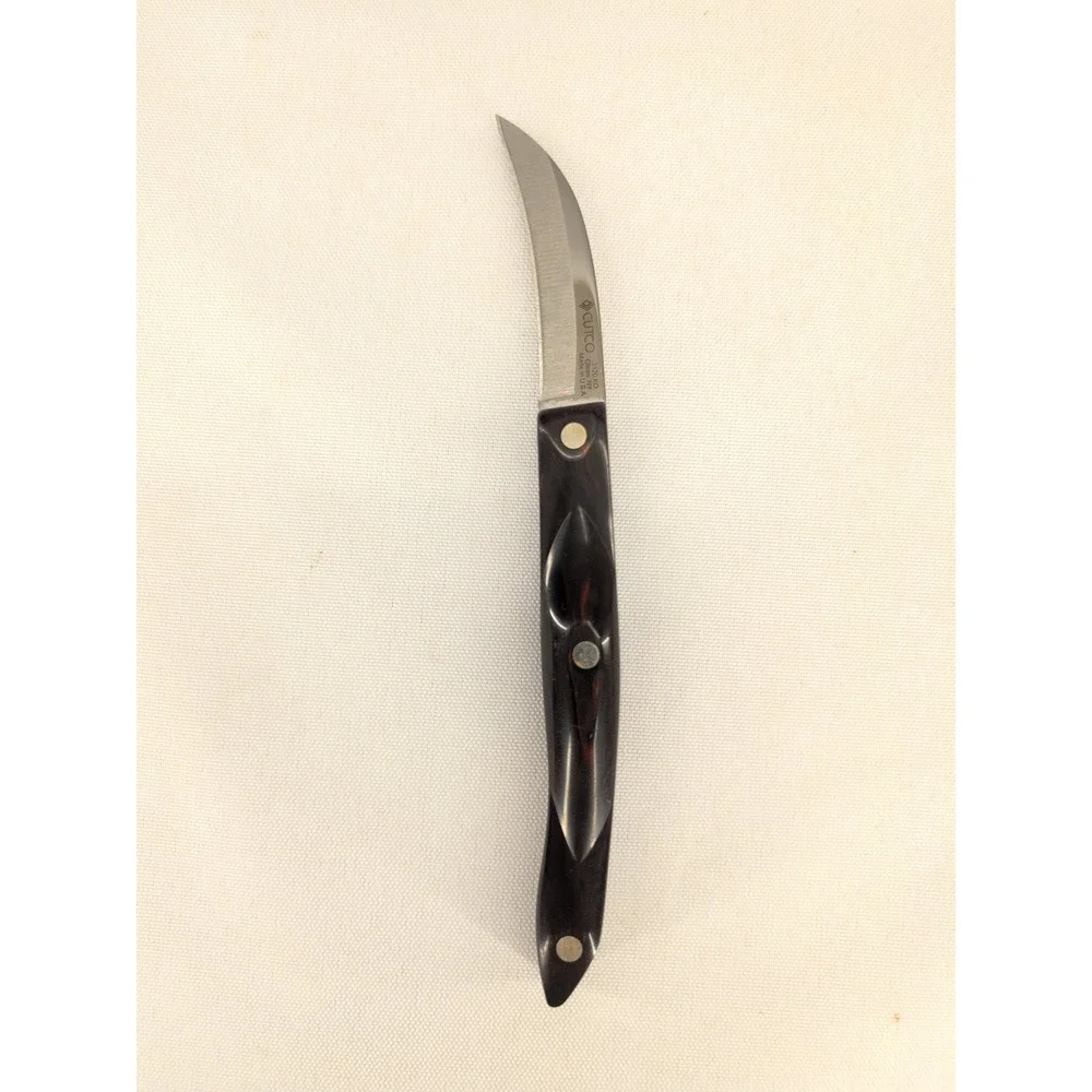 Cutco Paring Knife Brown 3120 KO Birds Beak Curved Blade Made in USA